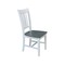 International Concepts Set of Two San Remo Splatback Chair, White/Heather Gray C05-10P - alternate 2